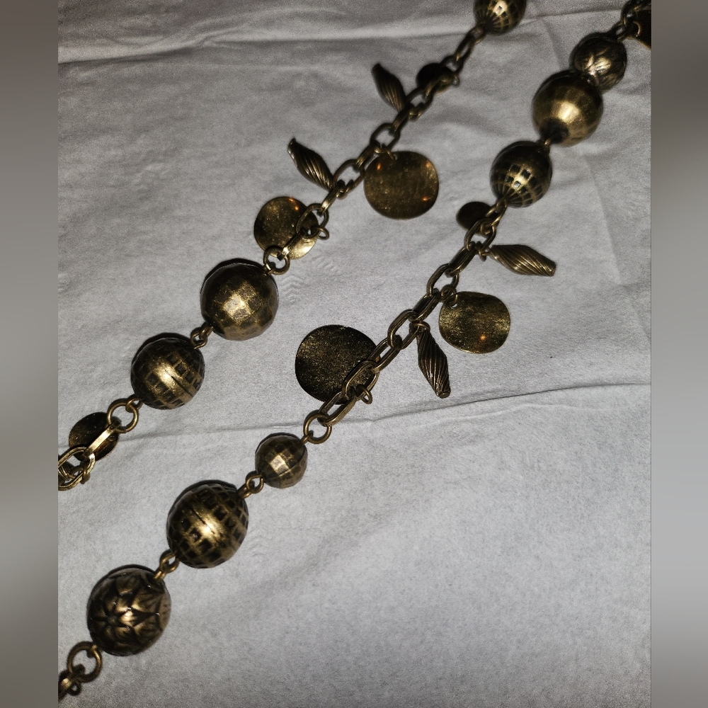 Lane Bryant Gold Charm Necklace and Bracelet Set - Picture 3 of 5